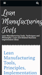 Mobile Screenshot of leanmanufacturingtools.org
